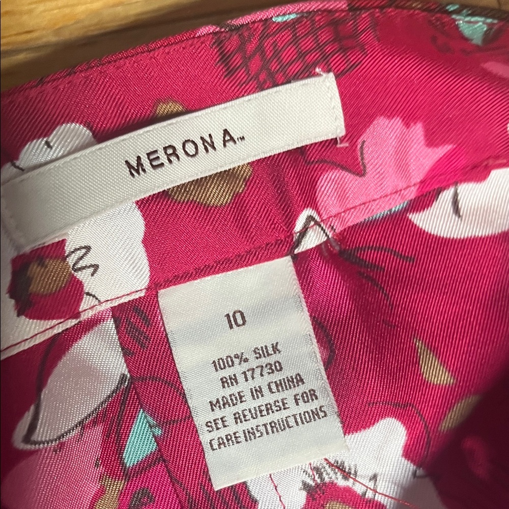100% Floral A-Line Midi Skirt - Merona - Picture 4 of 4